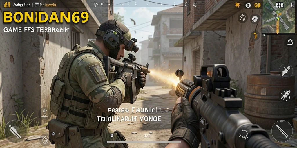 Screenshot gameplay intens dari BONDAN69 dengan aksi tembak-menembak yang seru.