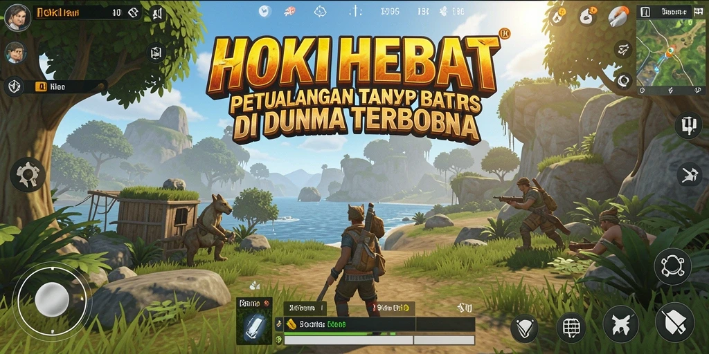 Tampilan gameplay HOKIHEBAT yang menakjubkan dalam dunia Open World.