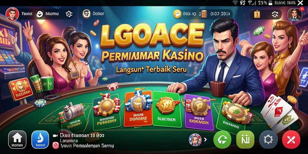 Tampilan menarik dari permainan Live Casino LGOACE yang seru dan interaktif.