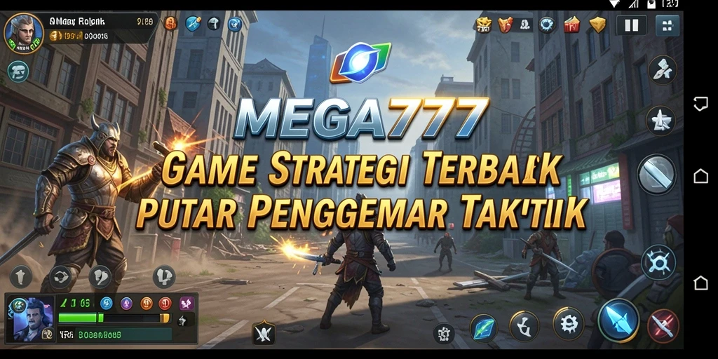 Screenshot MEGA777 menampilkan aksi strategis yang seru dan interaktif.