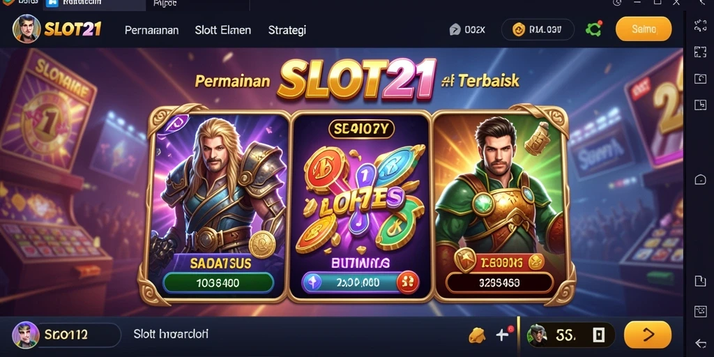 Screenshot SLOT21 menampilkan gameplay seru dan grafis menarik.